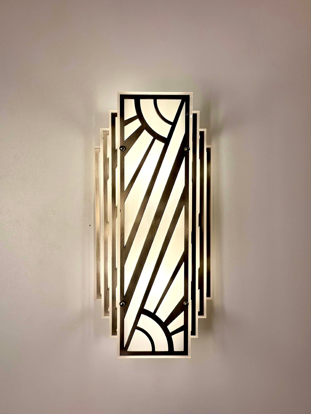 LIMOGES Art Deco Sconce - Wall Light, Living Room Lighting, Hallway Wall Lighting, Art Deco Wall Light, Mid Century Modern Lighting