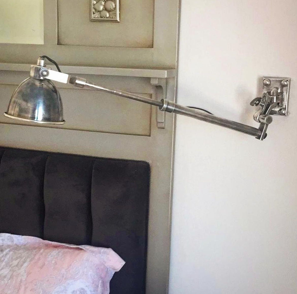 VLORE Articulating Wall Sconce - Light Fixture, Wall Lighting, Wall Lamp, Wall Light , Bedside Light, Industrial Lighting, Brass Lighting