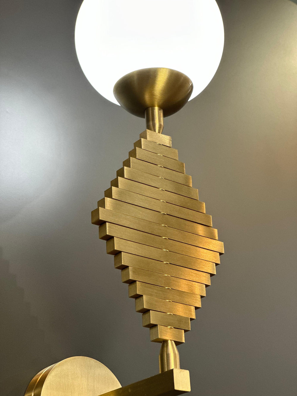 PICAS BRASS Wall Sconce - Wall Light, Living Room Lighting, Hallway Wall Lighting, Playfull Wall Sconce, Mid Century Modern Lighting