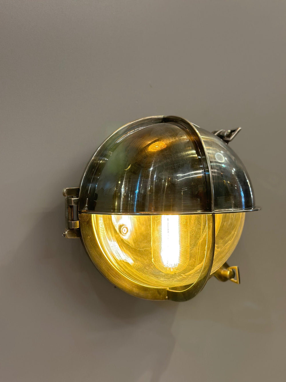 ALAMO Marine Ceiling / Wall Fixture - Nautical Wall Light , Outdoor Light, Patio Light, IP64 Lighting, Brass Casting Light, Bulkhead Light