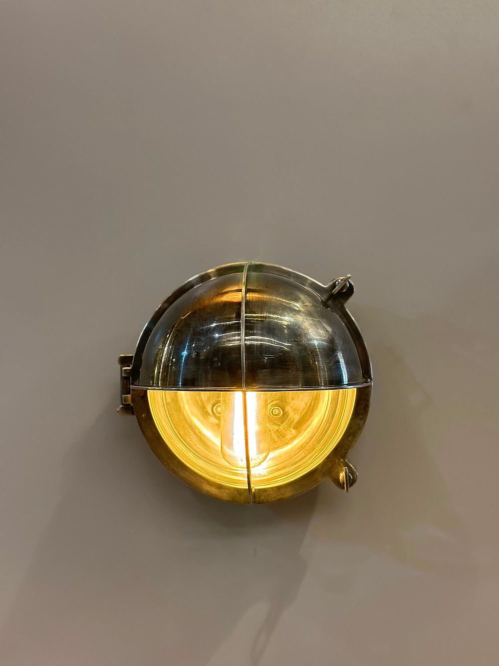 ALAMO Marine Ceiling / Wall Fixture - Nautical Wall Light , Outdoor Light, Patio Light, IP64 Lighting, Brass Casting Light, Bulkhead Light