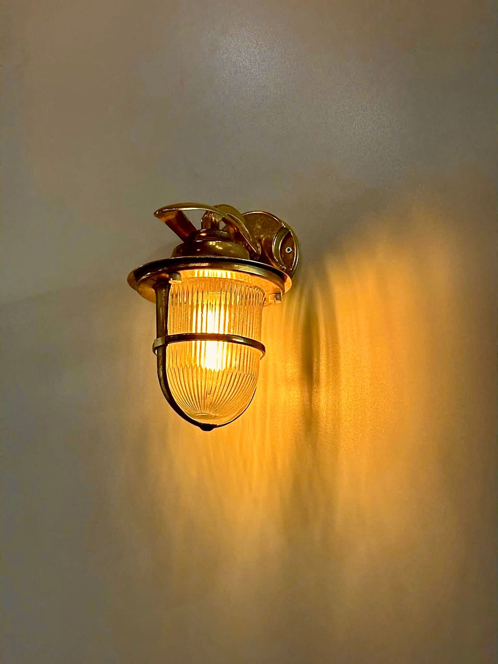 KALA Nautical Wall Sconce - Nautical Wall Light, Outdoor Light, Patio Light, IP64 Lighting, Brass Casting Light, Bulkhead, Marinal