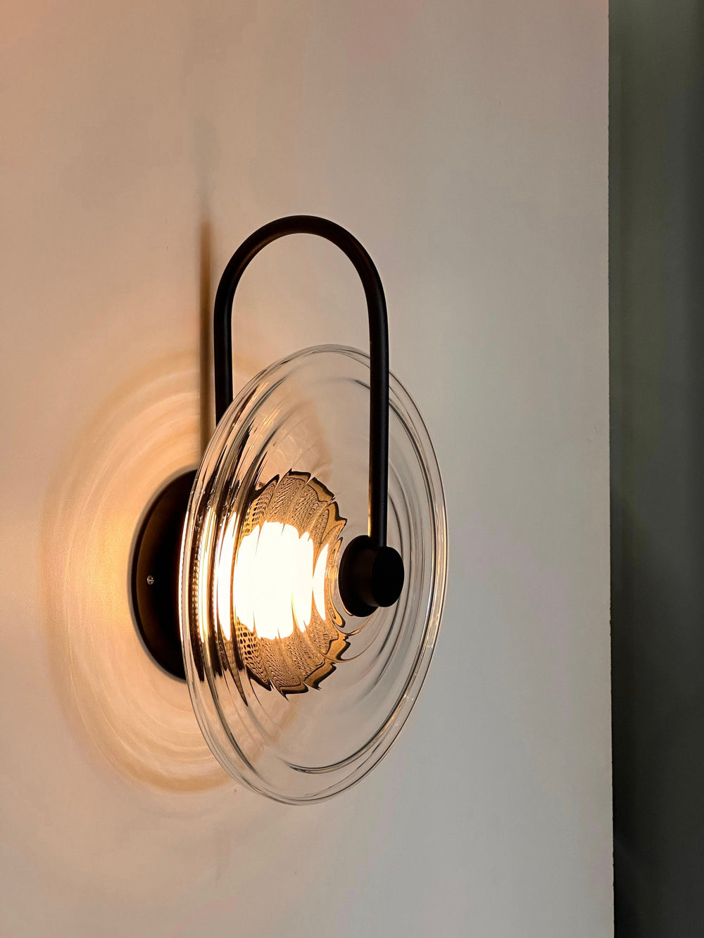 ALISTER VITRO Sconce - Wall Light, Living Room Lighting, Hallway Wall Lighting, Blown Glass Wall Sconce, Mid Century Modern Lighting