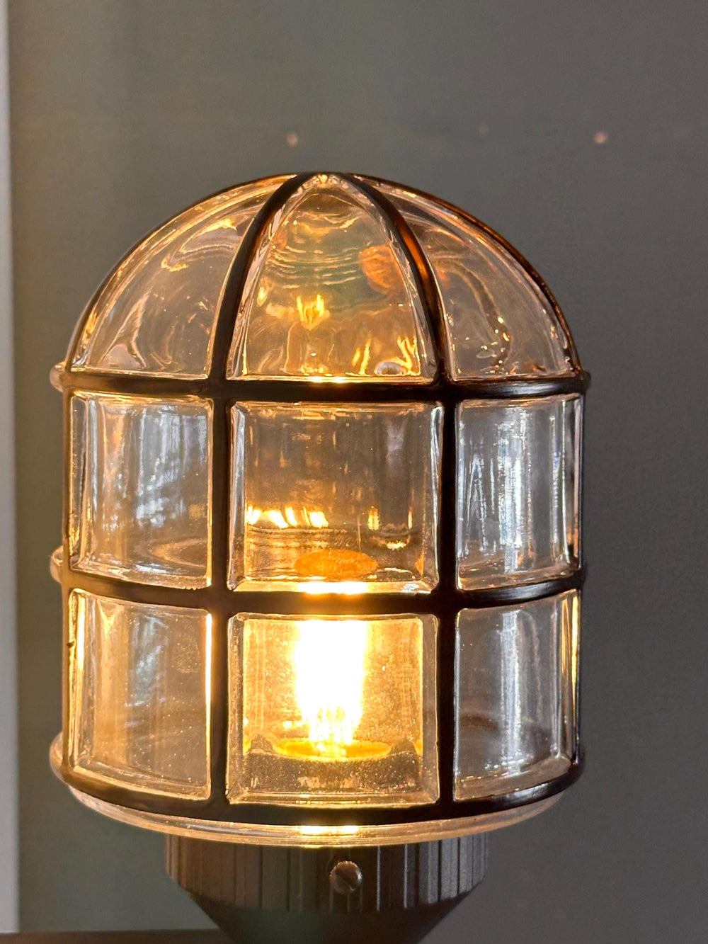 LACROM MARITIME GLASS Wall Sconce - Nautical Wall Light, Outdoor Light, Patio Light, IP64 Lighting, Brass Casting Light, Maritime Sconce