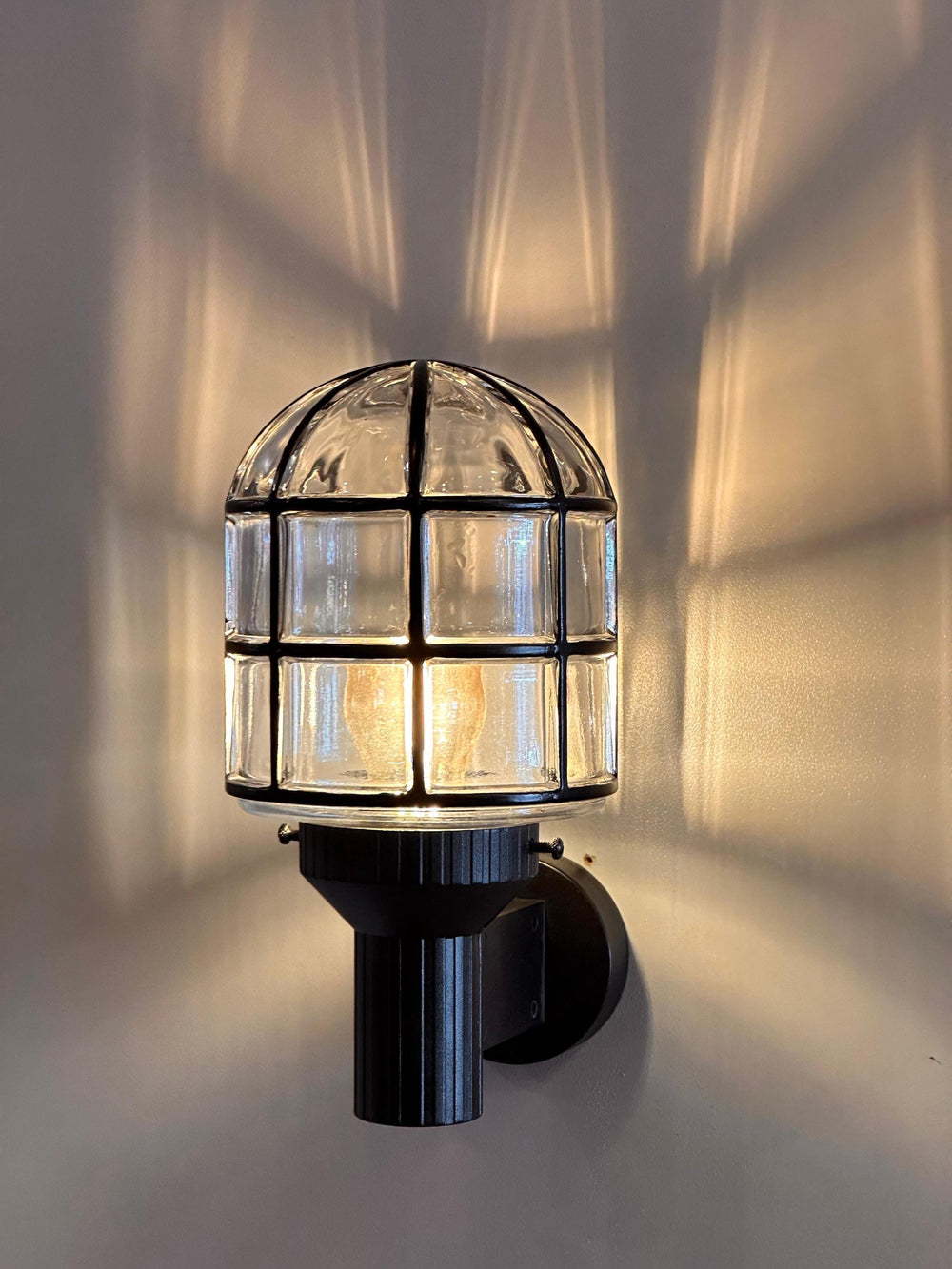 LACROM MARITIME GLASS Wall Sconce - Nautical Wall Light, Outdoor Light, Patio Light, IP64 Lighting, Brass Casting Light, Maritime Sconce