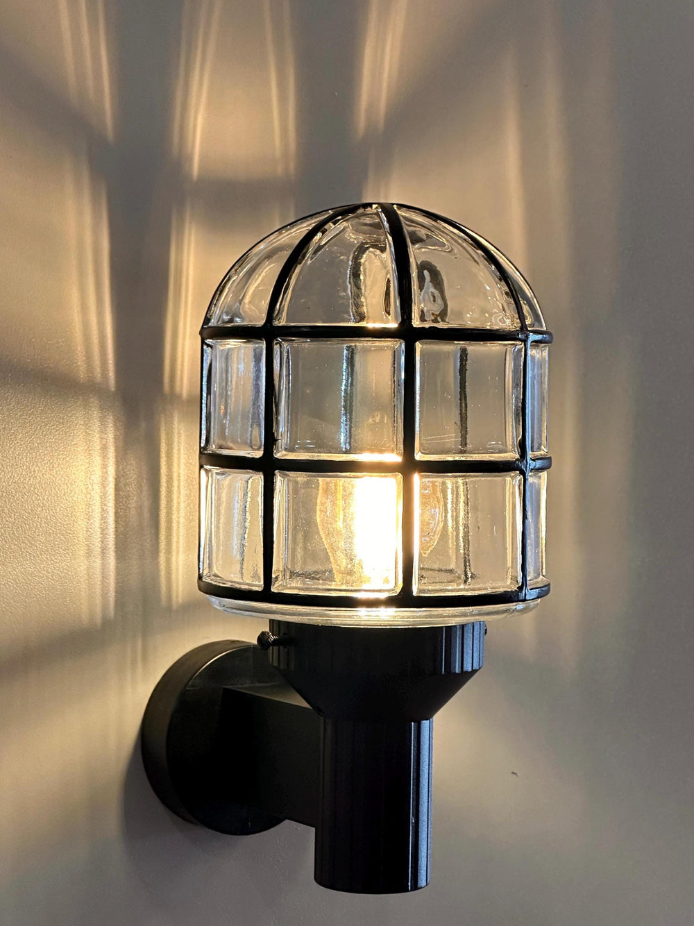 LACROM MARITIME GLASS Wall Sconce - Nautical Wall Light, Outdoor Light, Patio Light, IP64 Lighting, Brass Casting Light, Maritime Sconce