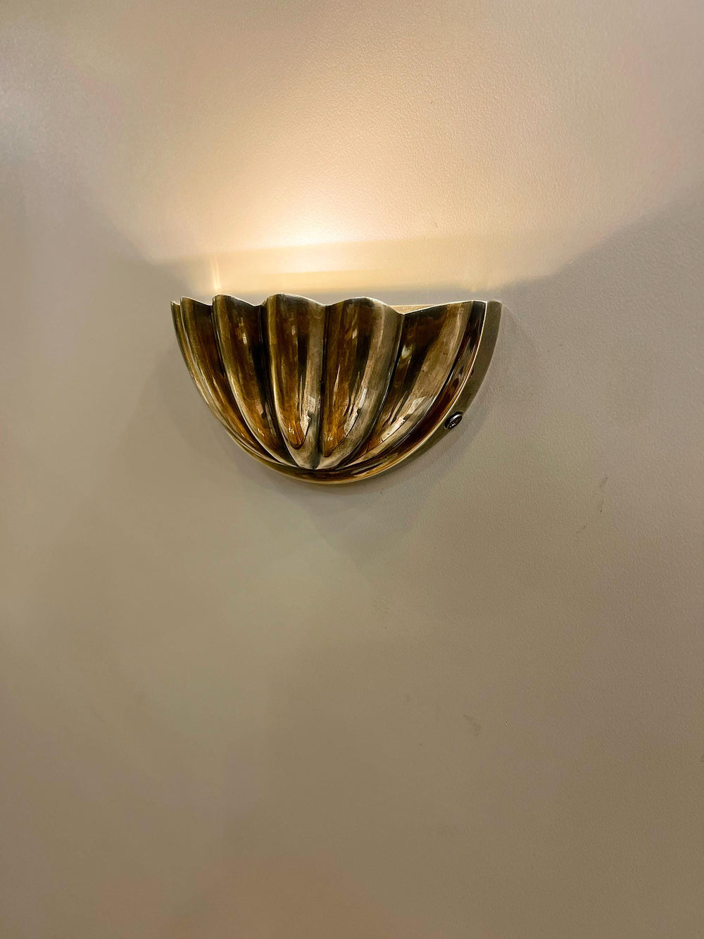 CARDIUM Mini Brass Wall Sconce - Light Fixture, Wall Lighting, Wall Lamp, Wall Light , Bedside Light, Art Deco Lighting, Brass Lighting