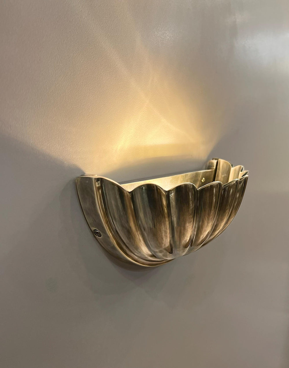 CARDIUM Brass Wall Sconce - Light Fixture, Wall Lighting, Wall Lamp, Wall Light , Bedside Light, Art Deco Lighting, Brass Lighting