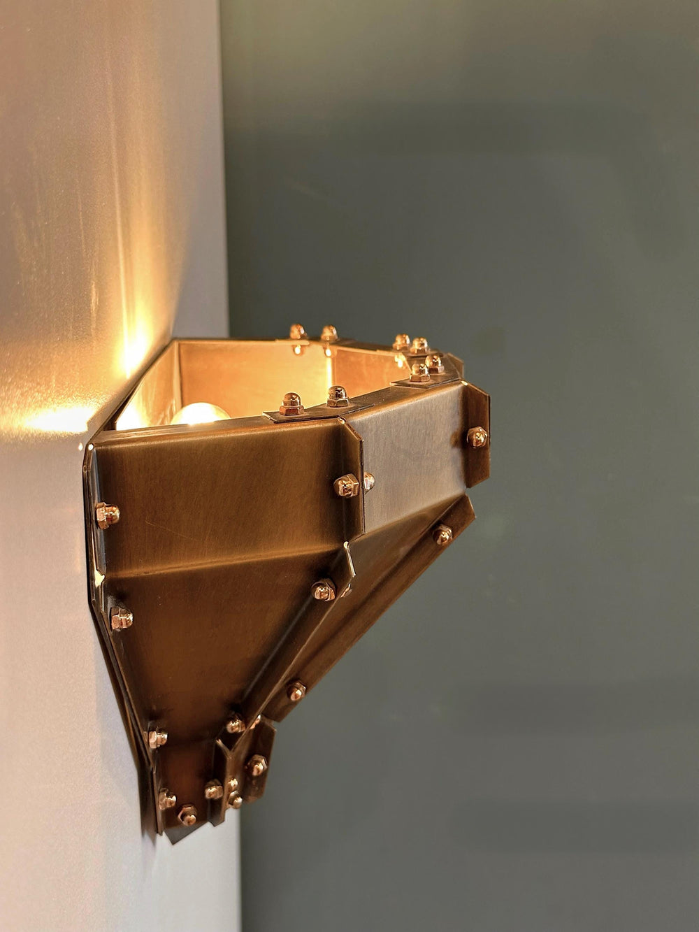 CILIPI Steampunk Wall Sconce - Unique Lighting, Design Lighting, Vanity Lighting, Brass Casting Wall Light, Semi flush mount sconce