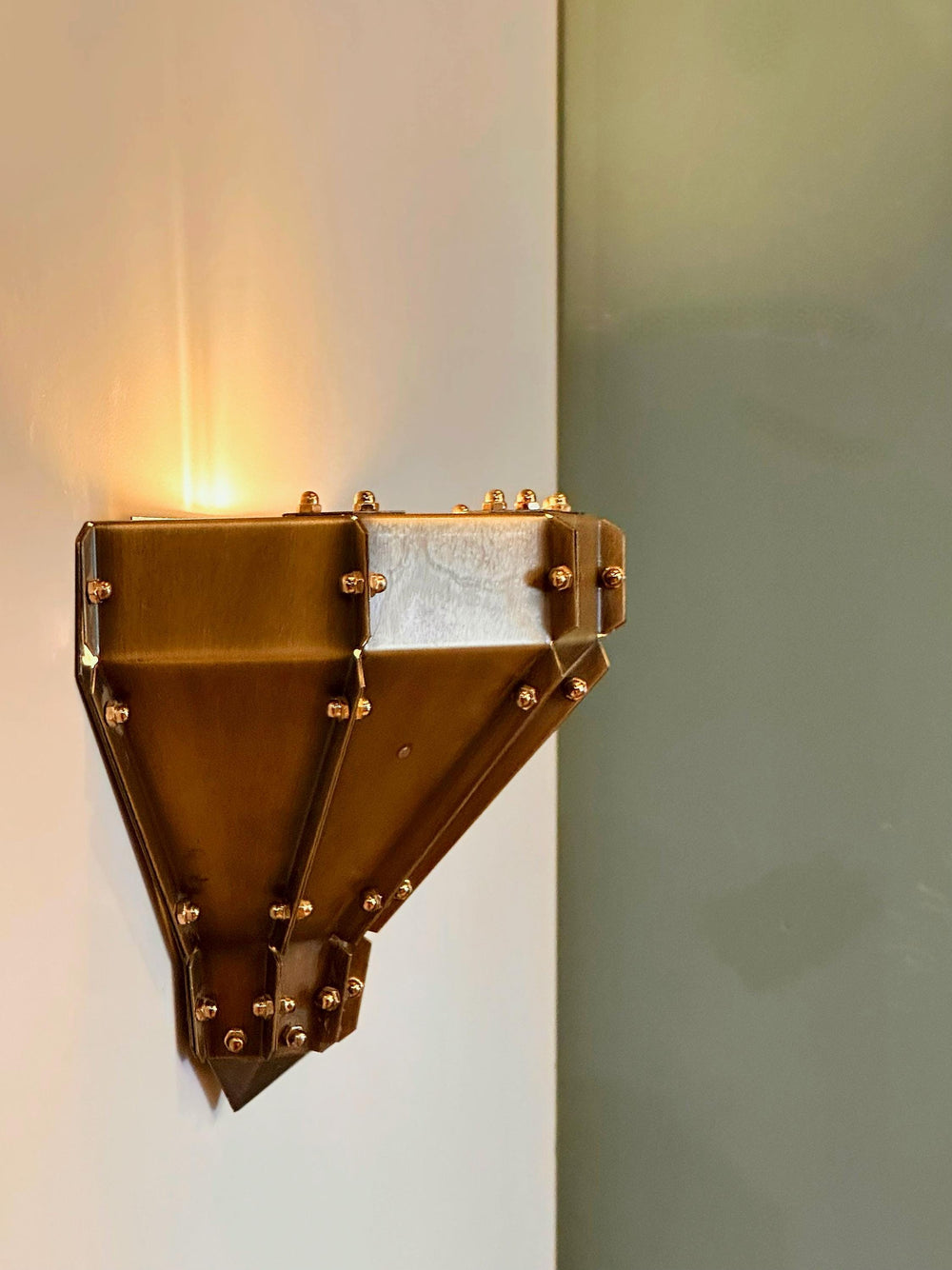 CILIPI Steampunk Wall Sconce - Unique Lighting, Design Lighting, Vanity Lighting, Brass Casting Wall Light, Semi flush mount sconce