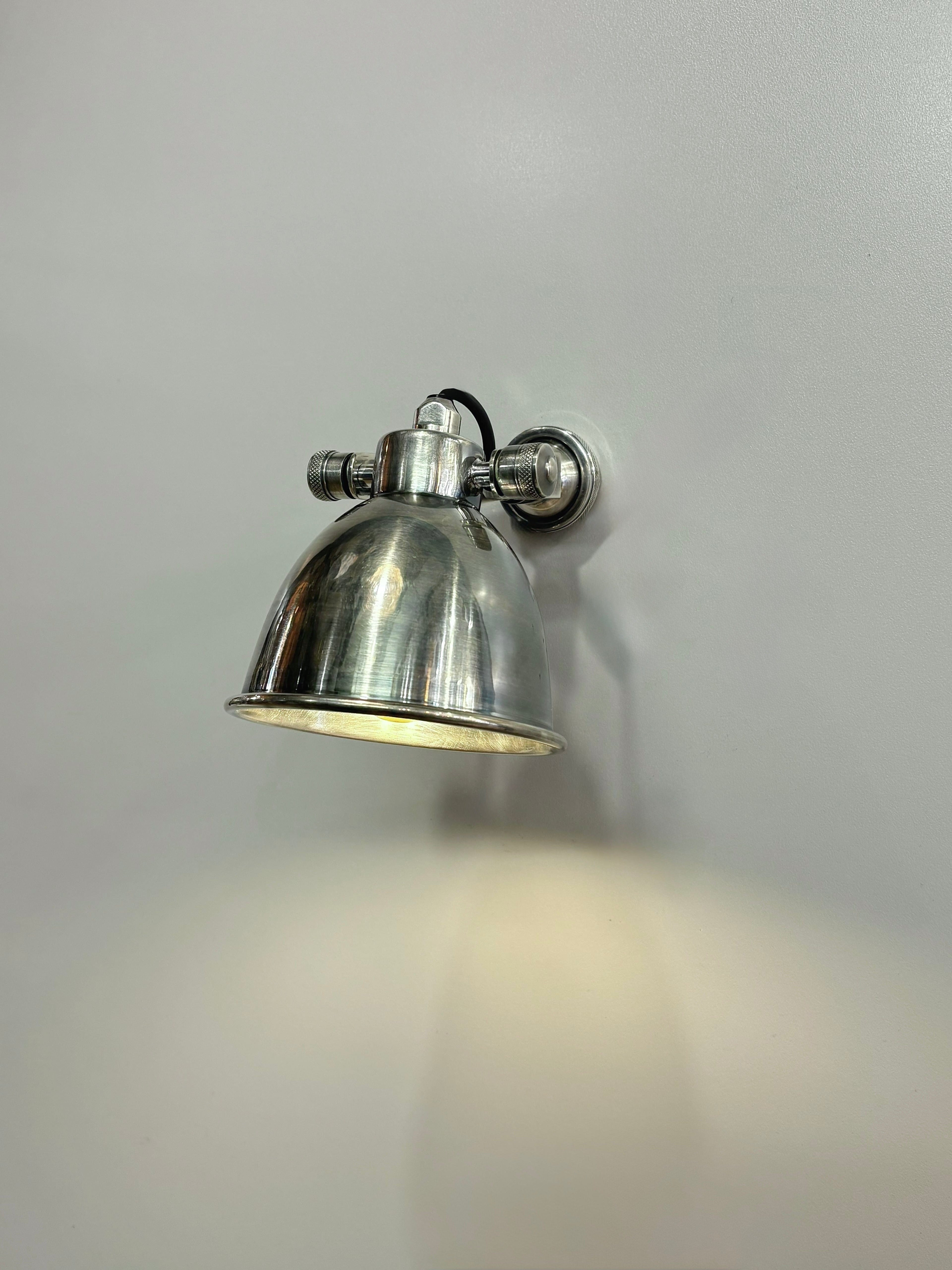 My Store Antique Silver MONTI Brass Wall Sconce