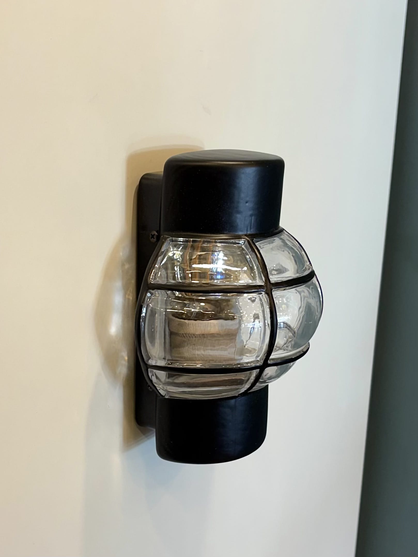 My Store Black ULM GLASS Wall Sconce