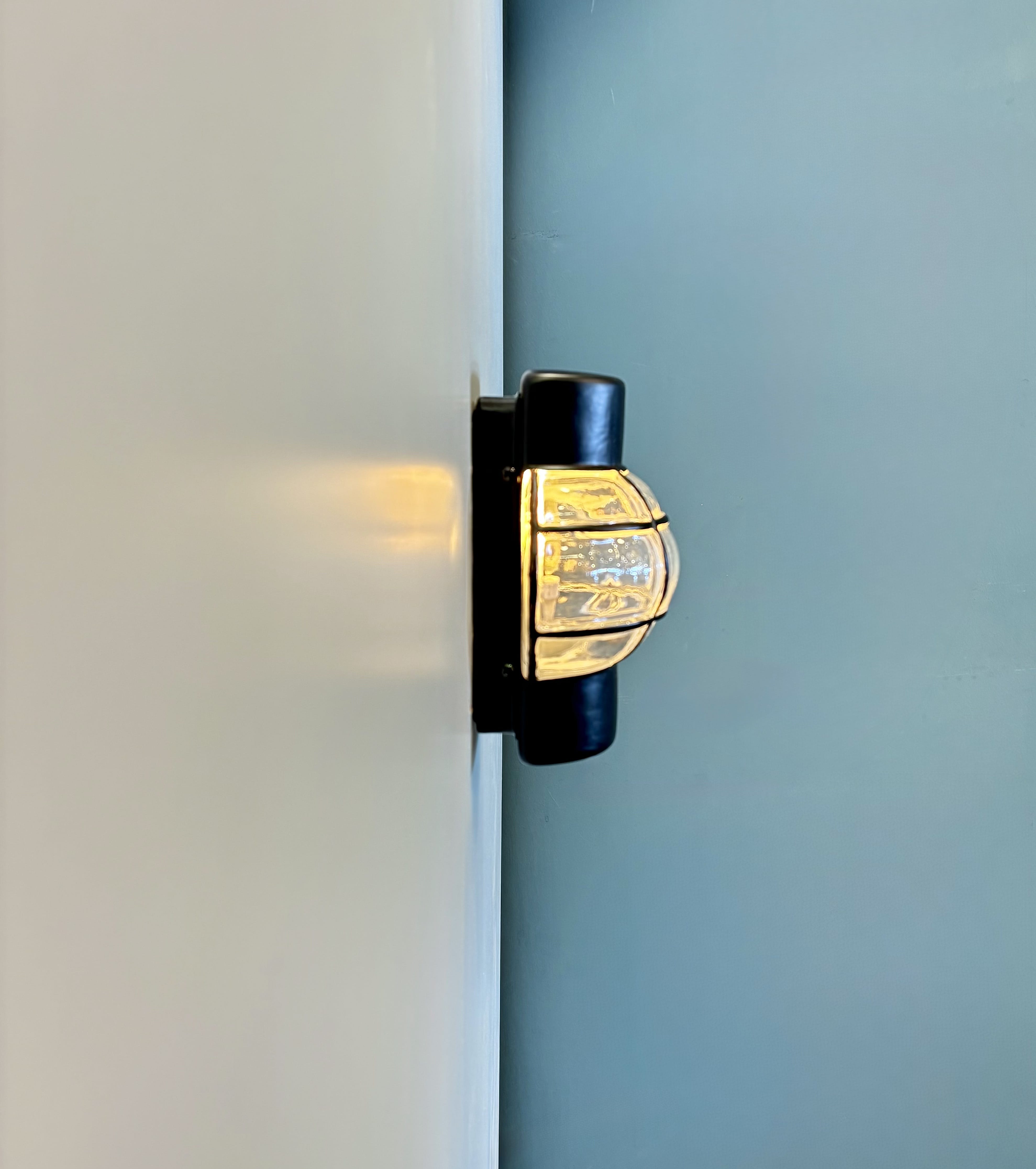 My Store Black ULM GLASS Wall Sconce