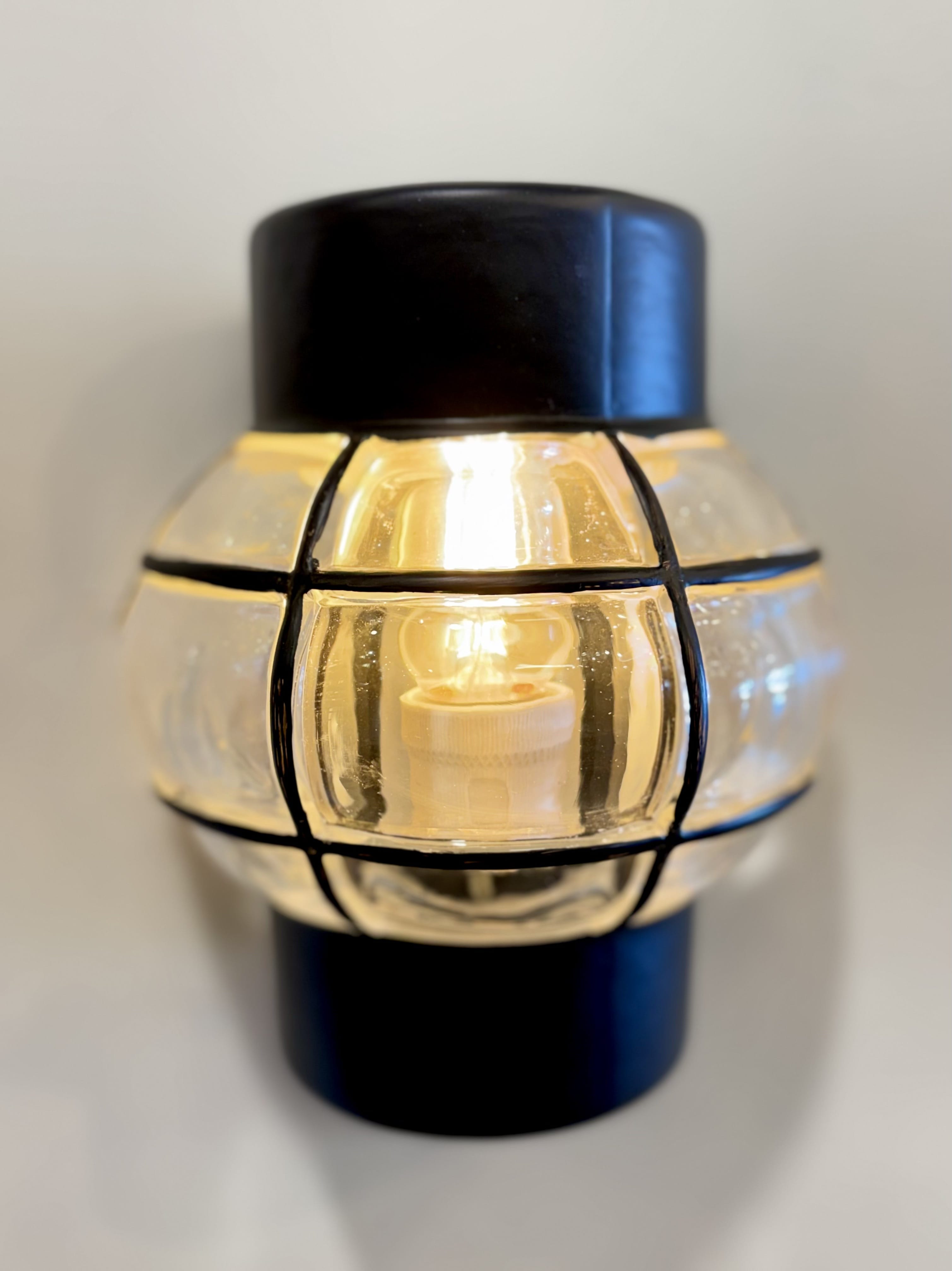 My Store Black ULM GLASS Wall Sconce