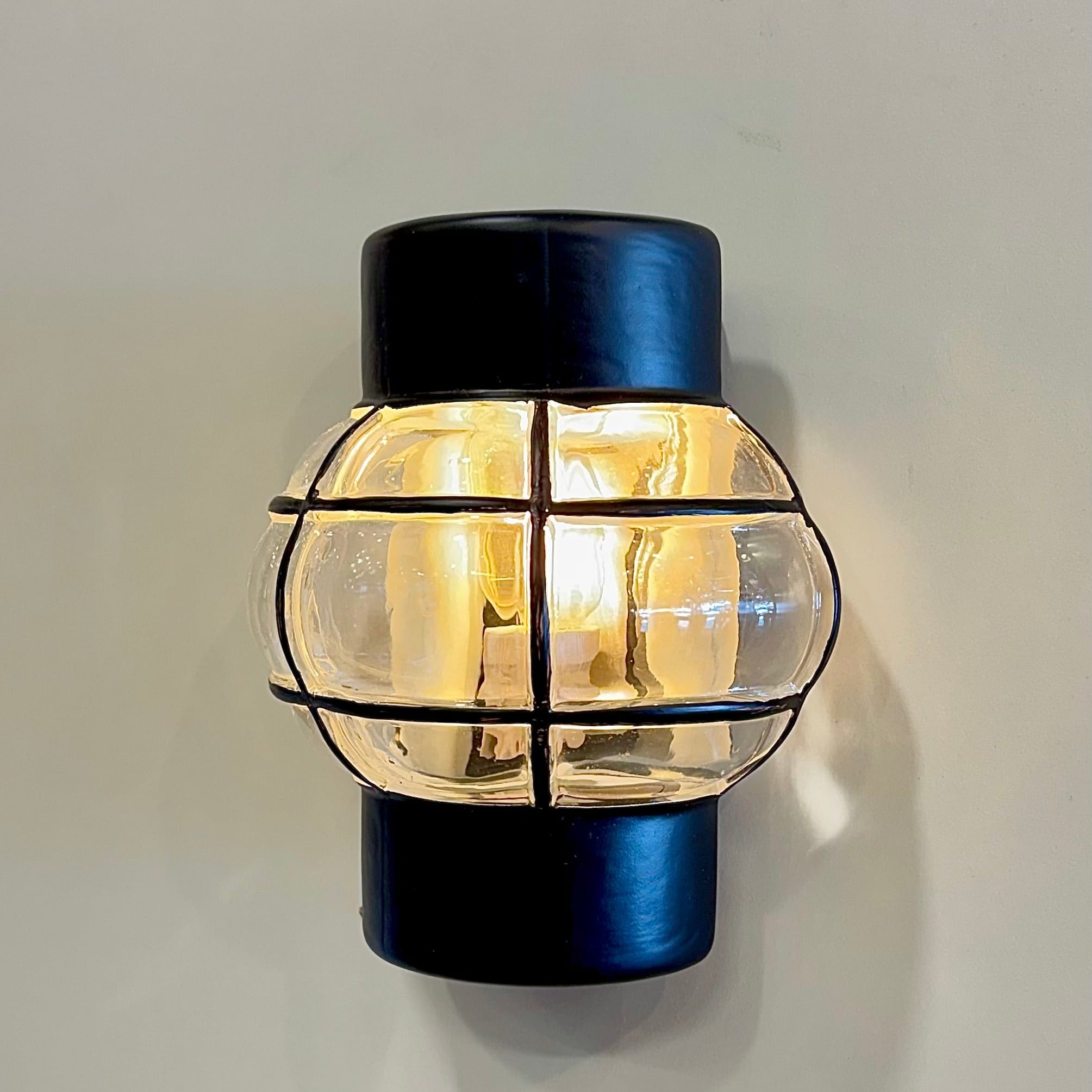 My Store Black ULM GLASS Wall Sconce