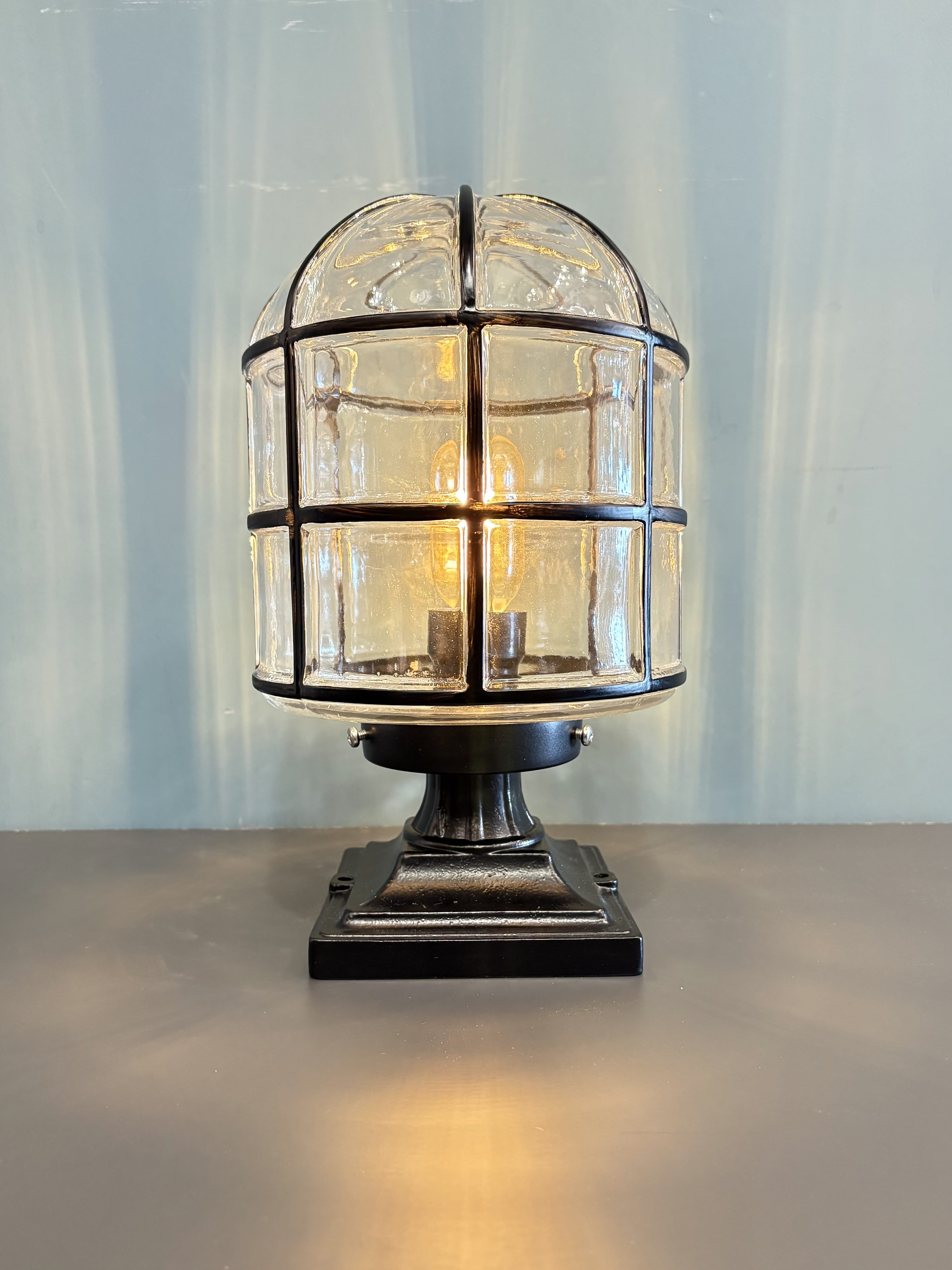 My Store Black ZLIN LARGE Outdoor Glass Dock Lamp