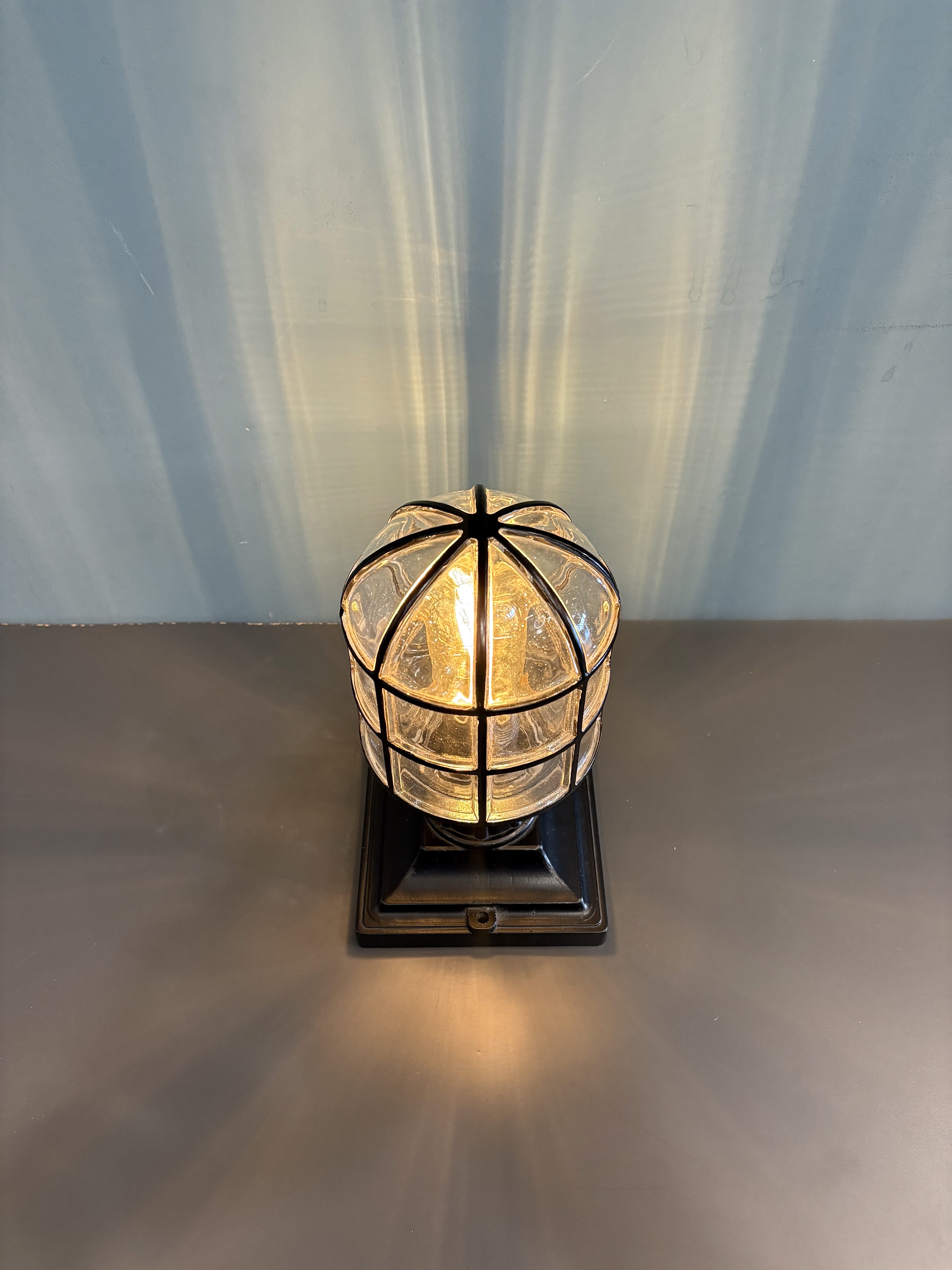 My Store Black ZLIN MINI Outdoor Glass Dock Lamp