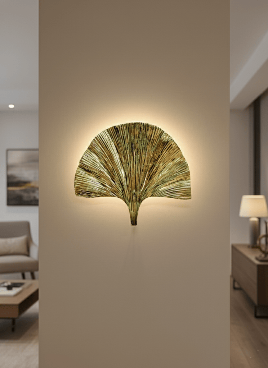 My Store Brushed Brass ALMADA Brass Casting Wall Sconce