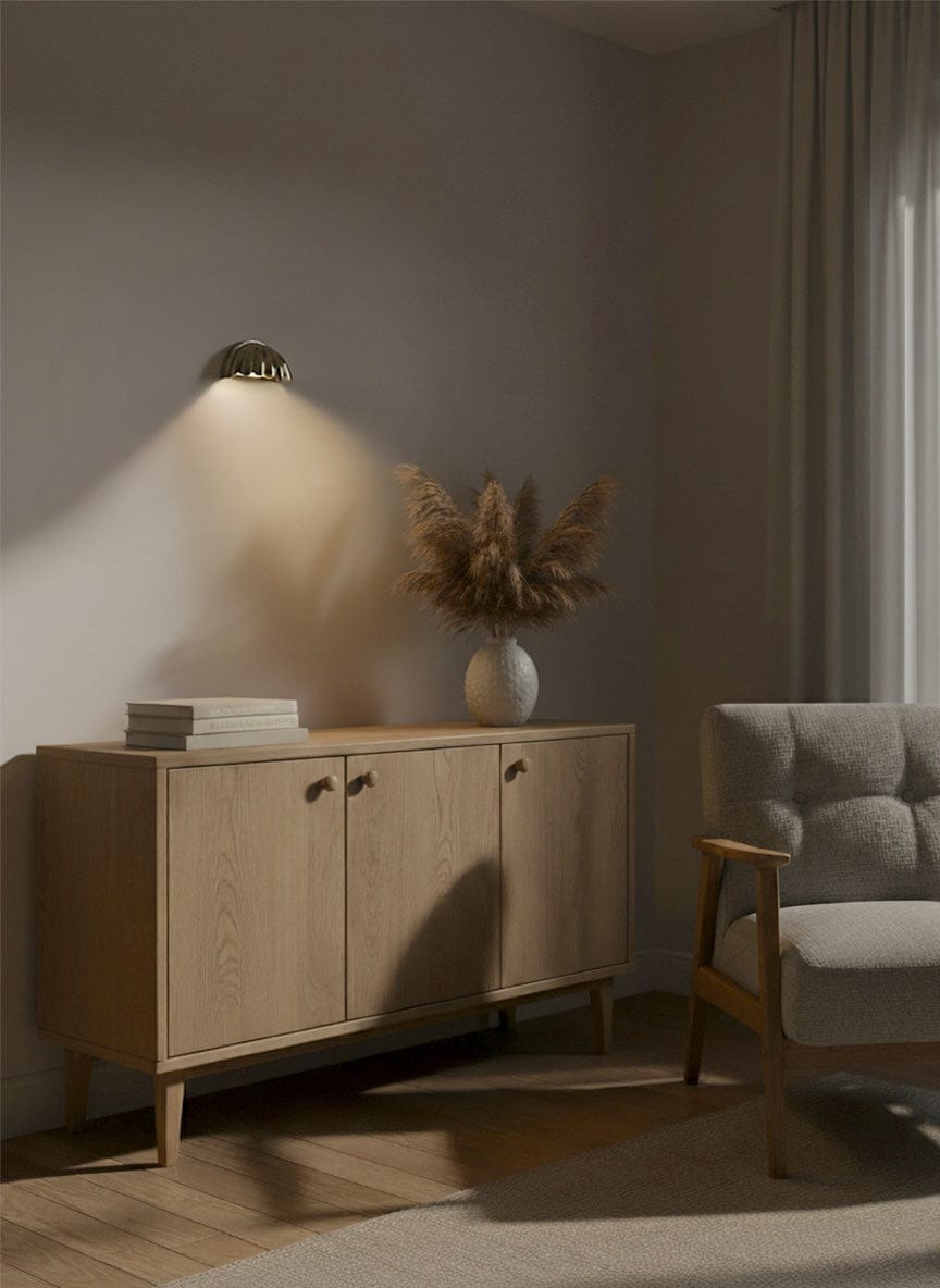 My Store CARDIUM Mini Brass Wall Sconce