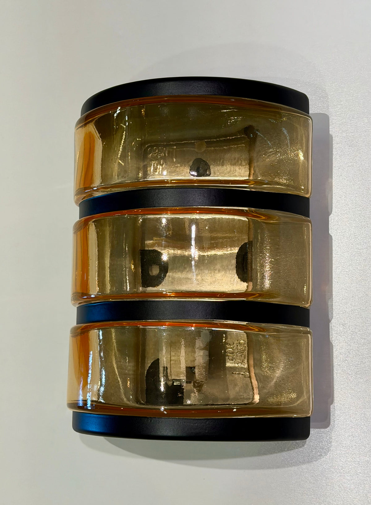 My Store Honey Glass LUNDA SEMIFLUSH GLASS Wall Sconce