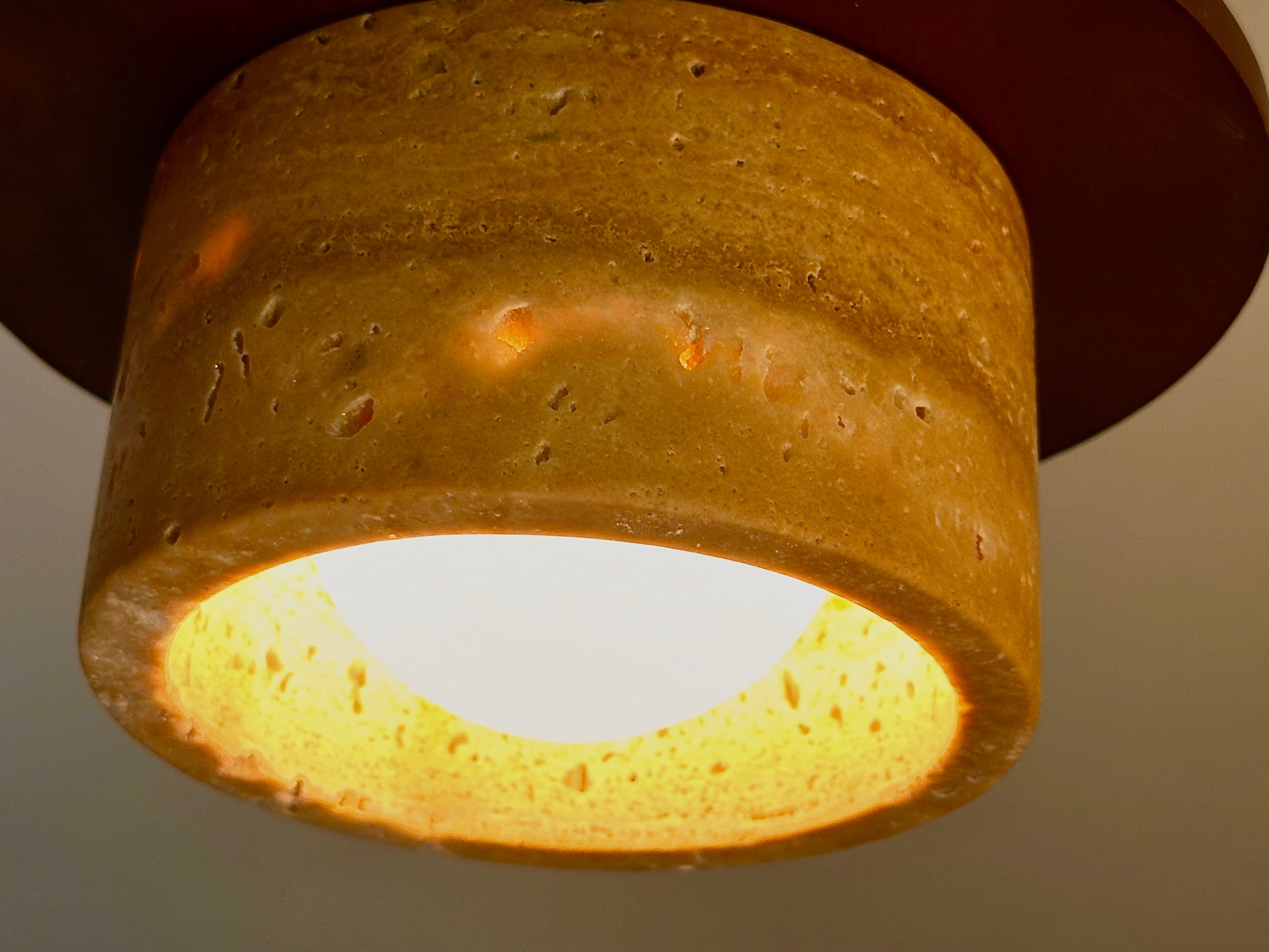 My Store LOGATEC Travertine Ceiling Fixture