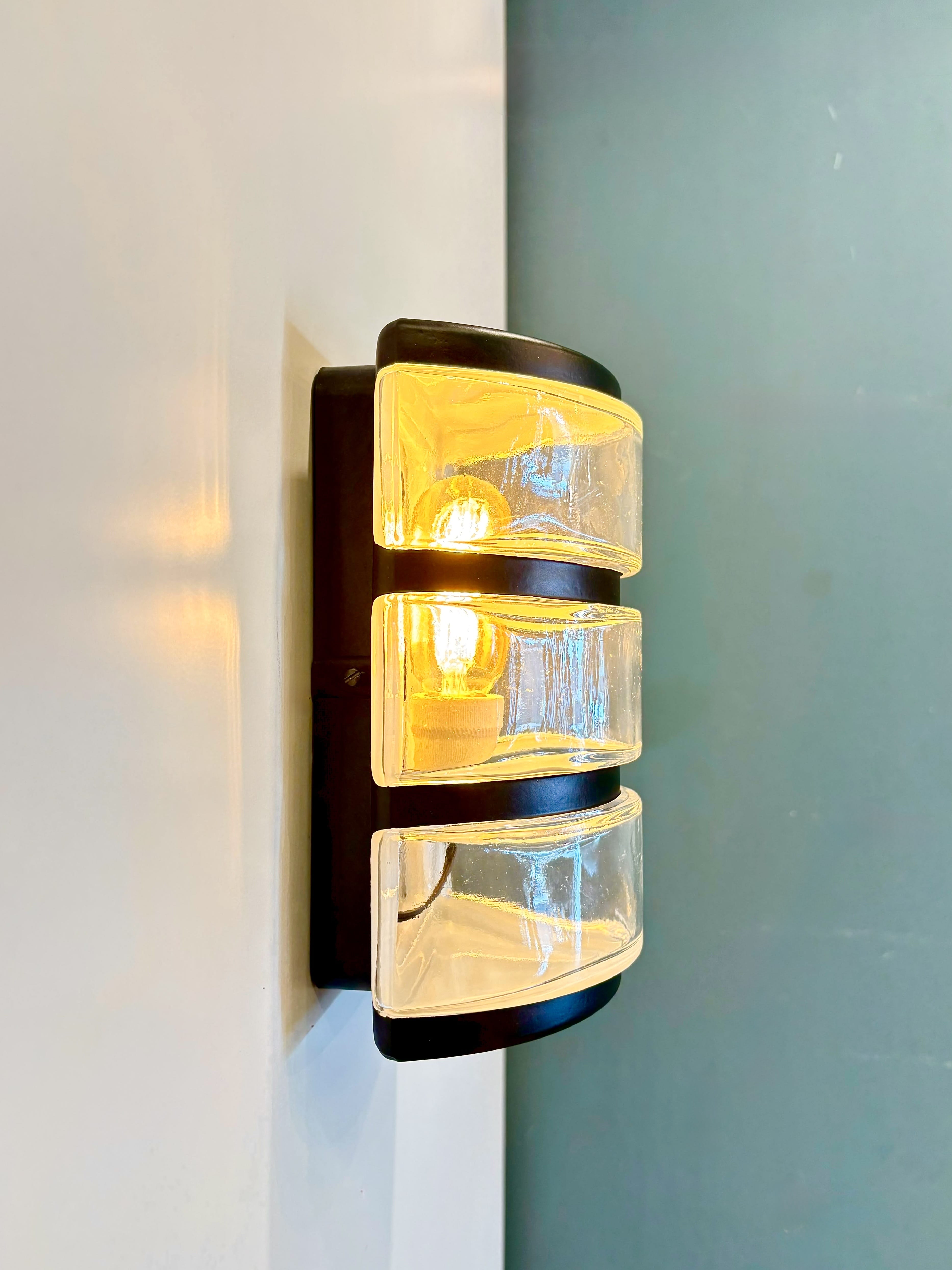 My Store LUNDA SEMIFLUSH GLASS Wall Sconce