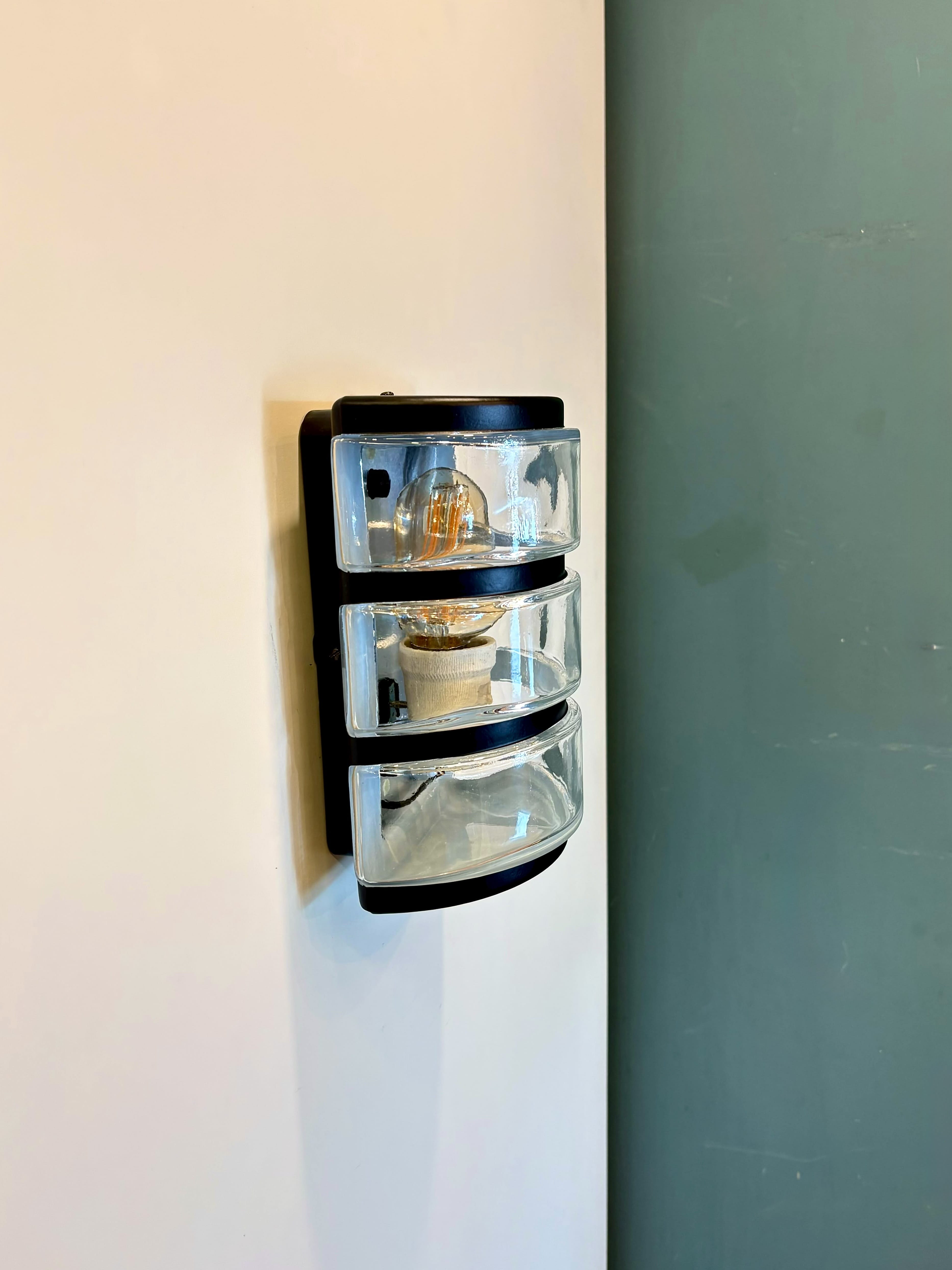 My Store LUNDA SEMIFLUSH GLASS Wall Sconce