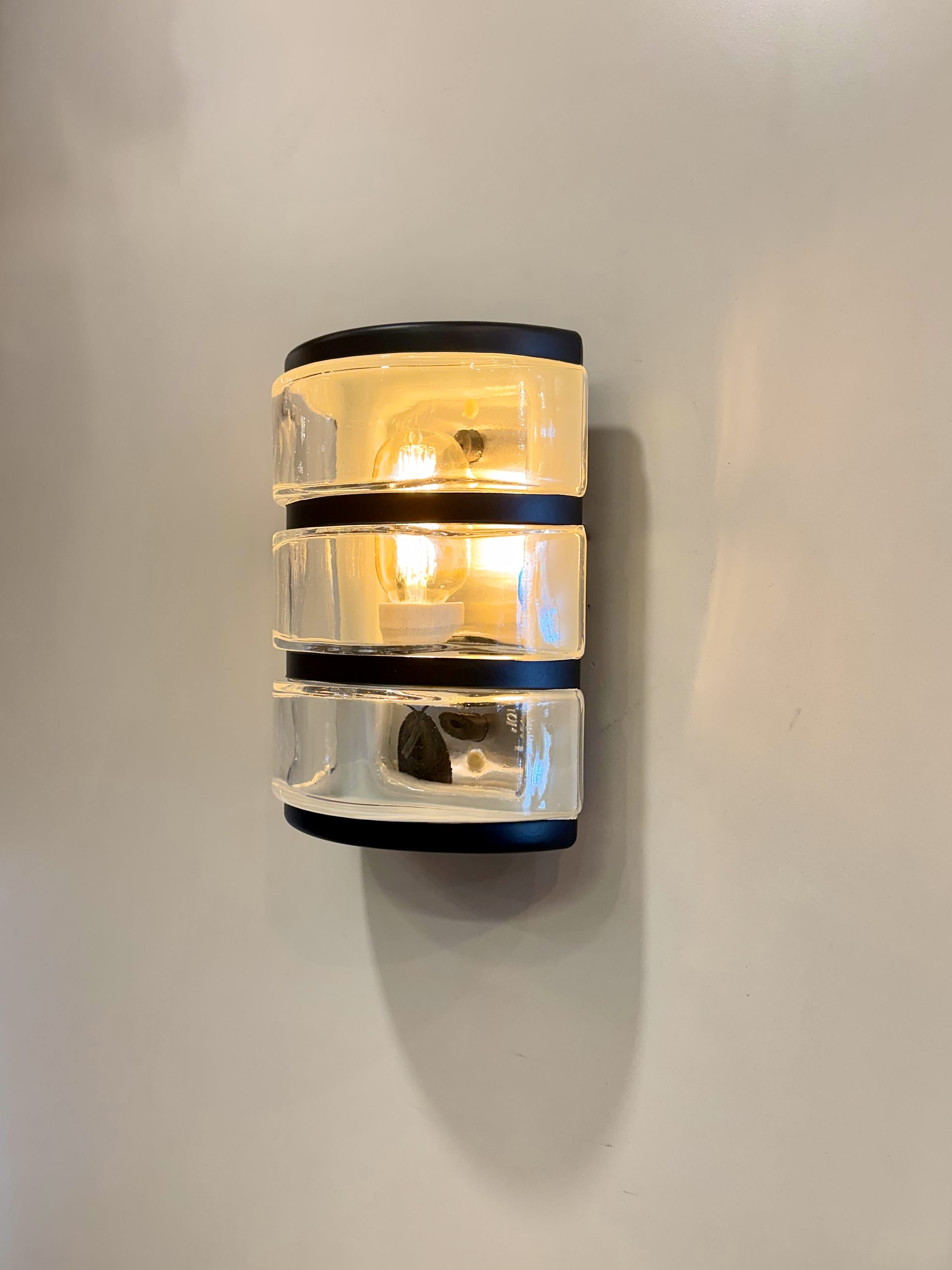 My Store LUNDA SEMIFLUSH GLASS Wall Sconce