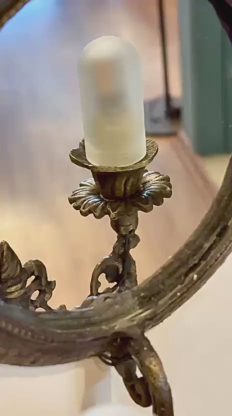PROMONAD antique brass mirror wall sconce video