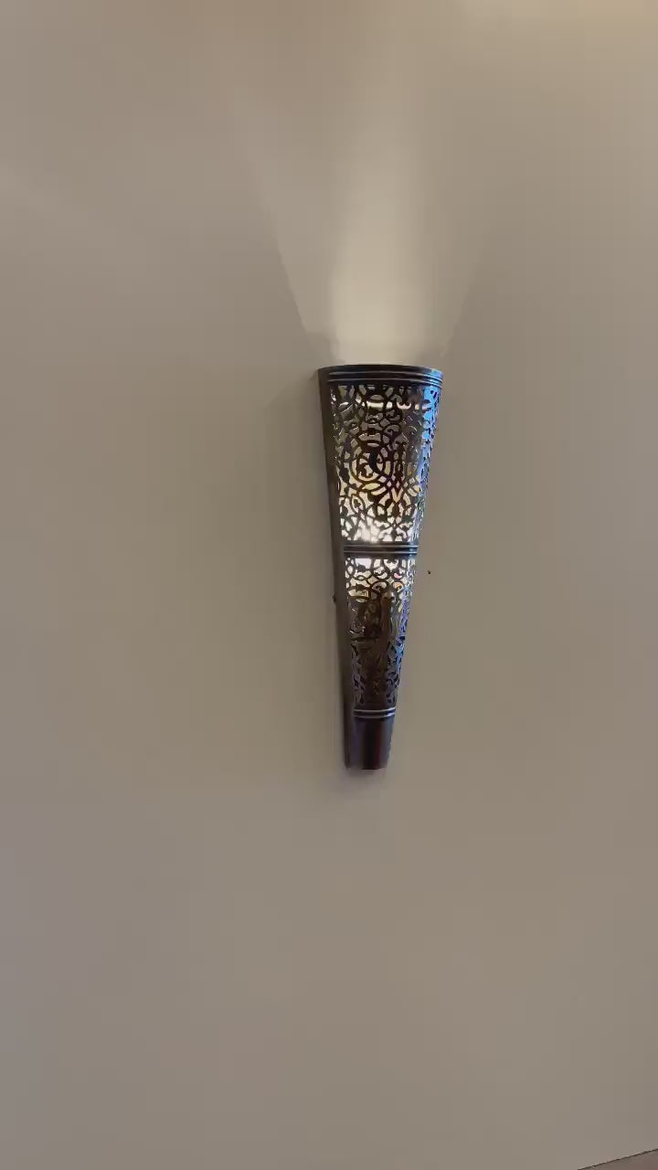 MARRAKESH MINI Semi Flush Wall Sconce - Wall Light, Living Room Lighting, Hallway Wall Lighting, Marrocan Wall Sconce