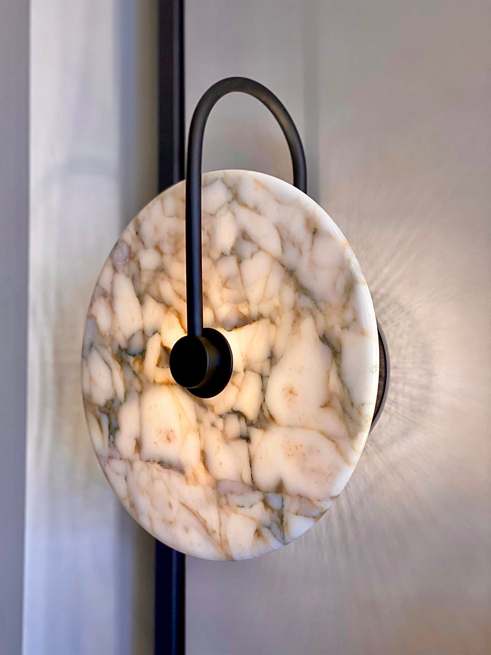 ALISTER Marble Sconce - Wall Light, Living Room Lighting, Hallway Wall Lighting, Marble Wall Sconce, Mid Century Modern Lighting